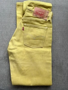 Levi 501 Jeans Men's 30X32 Yellow Button fly American Twill Denim Classic - Picture 1 of 14