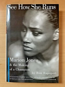 SEHEN SIE, WIE SIE MARION JONES 2000 BUCH 1. AUSGABE MIT STAUBJACKE LÄUFT - Bild 1 von 3