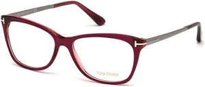 NEW Tom Ford FT 5353 Eyeglasses 075 Shiny Bordeaux 100% AUTHENTIC - Picture 1 of 1