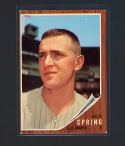 Topps Baseball #257 1962 Jack Spring EX - Imagen 1 de 2