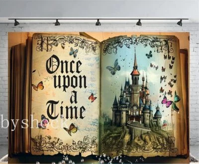 Érase una vez Cuento de hadas Flor Castillo Telón de fondo Fiesta de cumpleaños Fondo Foto 1 de 4