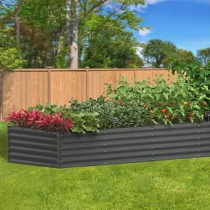 Livsip Garden Bed Kits Raised Instant Planter 320x80x45CM Galvanised Steel - Picture 1 of 10