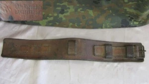 WW2 1943 ORIGINAL GERMAN WEHRMACHT CAVALRY HARNESS LEATHER BUCKLE WaA MARKED - Picture 1 of 7