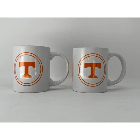 Collegiate Boelter Brands Tennessee Volunteers Ceramic Coffee Cup Mug Set 2 Cover