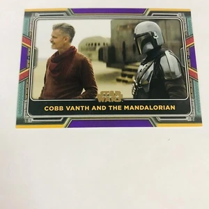 SW The Book of Boba Fett Base #83 Purple Parallel Cobb Vanth and The Mandalorian - Bild 1 von 2