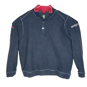 Tommy Bahama Sweater Mens Large Navy New England Patriots Football Pullover Knit - Bild 1 von 18