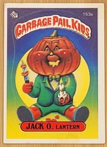 1986 TOPPS GARBAGE PAIL KIDS JACK O. LANTERN 153A ERROR CARD, DOUBLE VISION CARD - Bild 1 von 2