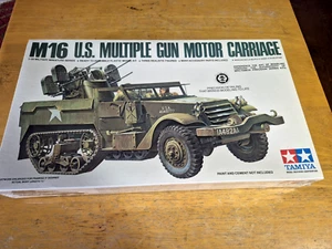 TAMIYA Model M16 U.S. MULTIPLE GUN MOTOR CARRIAGE Kit #MM-181A - Picture 1 of 1