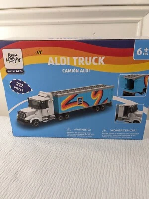 NEW Aldi Building Bricks grocery Store semi truck 212 pieces set Bee happy 2024 - Image 1 of 3