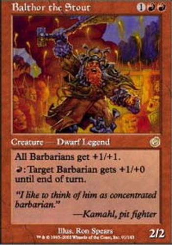 Balthor the Stout ~ Heavily Played Torment MTG Magic UltimateMTG Red Card - Image 1 of 1