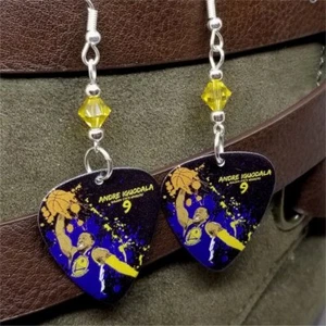 NBA Golden State Warriors Andre Iguodala Guitar Pick Earrings - Picture 1 of 4