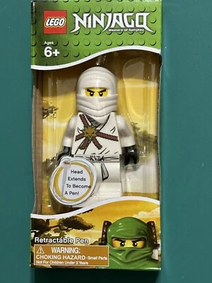 Lego Ninjago Masters of Spinjitzu Retractable Pen White Ninja New In Box - Image 1 of 4