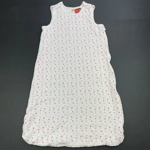 Girls size 0, TheKidStore, white & pink stretch cotton sleeping bag, FUC - Picture 1 of 6