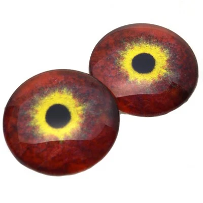 Par de muñecas Dolle paloma pájaro ojos de vidrio joyería taxidermia espalda plana cabujones Foto 1 de 4