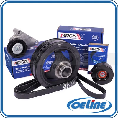 Harmonic Balancer Belt Component Kit for Cadillac Escalade GMC Sierra Yukon - Image 1 of 4