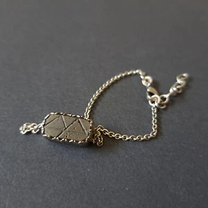 HEALING ICELANDIC RUNE BRACELET .925 SILVER AND LAVA STONE - TORI - ICELAND - Picture 1 of 3