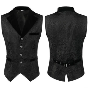 Medieval Retro Gothic Gentleman Vest Uniform Halloween Cosplay Costume - Picture 1 of 5