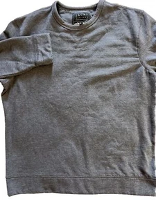 Men's Sweatshirt Size XL Sweat Shirt Gray Soft Long Sleeve Jachs New York - Picture 1 of 16