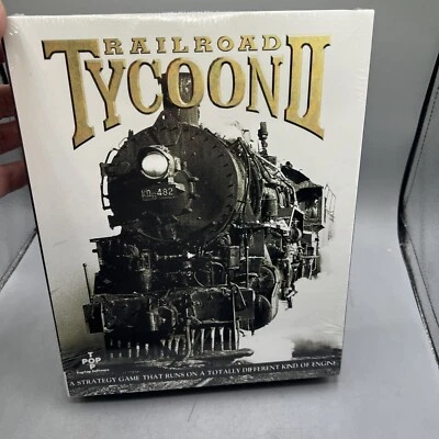 Railroad Tycoon 2  Big Box Pc game Brand New Sealed Vintage - Image 1 of 4