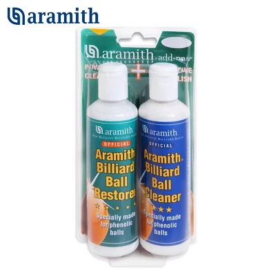 Aramith Billiard Ball Cleaner & Restorer in a Blister 8.4 fl.oz. bottles