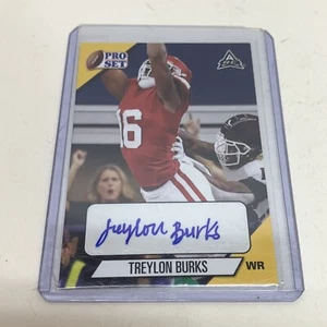 2021 Leaf Pro Set Treylon Burks Yellow Gold Autograph Auto Rookie RC PS-TB1 - Picture 1 of 2