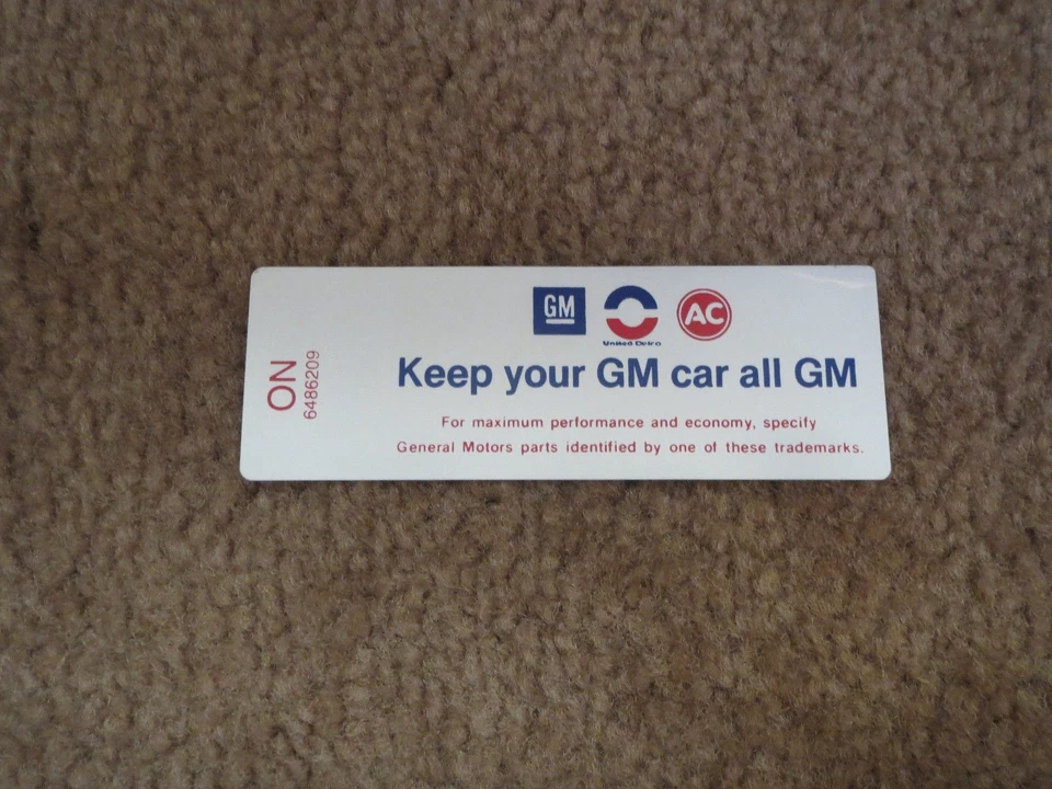 Oldsmobile W30 W31 W32 442 1970 con RAM base filtro de aire mantener toda la calcomanía GM Foto 1 de 1