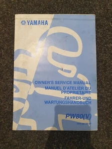 Genuine Yamaha PW80 (V) 2005 Owner's Service Manual 3RV-28199-8F - Picture 1 of 4