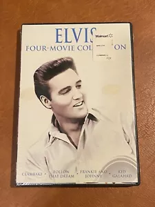 ELVIS: CLAMBAKE/FOLLOW THAT DREAM/FRANKIE AND JOHNNY/KID GALAHAD(DVD)NEW SEALED - Picture 1 of 2