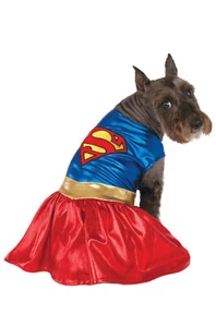 Superman Supergirl Superhero Pet Dog Costume - Picture 1 of 1