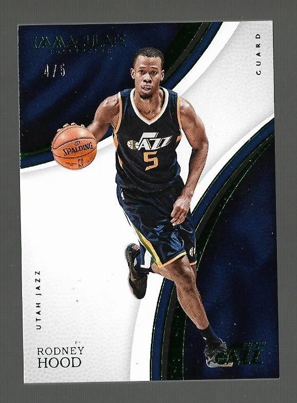 Baloncesto Inmaculado Panini 16-17 #84 Rodney Hood Base Esmeralda #d/5    Foto 1 de 1
