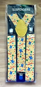 Suspenders ~ Bacchus ~ Kids ~ Boys ~ Adjustable ~ Multicolor ~ Clown ~ !๐! - Picture 1 of 2