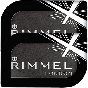 RIMMEL Magnif'Eyes Mono Long Lasting Eye Shadow - 014 Black Fender *PACK OF 2* - Picture 1 of 4