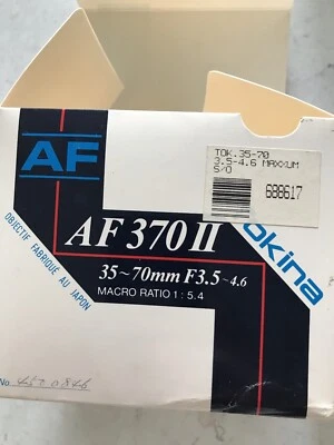 TOKINA AF 370 35-70MM F3.5 -4.6 For Minolta Nikon Pentax - Brand New - Image 1 of 4