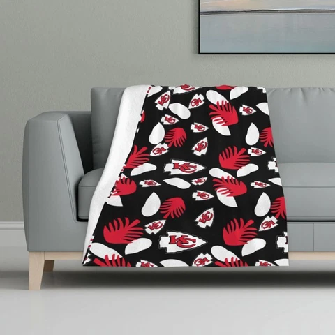 Kansas City Chiefs Fans Flannel Blanket Sofa Blanket Soft Bed Blanket 32x48in Cover