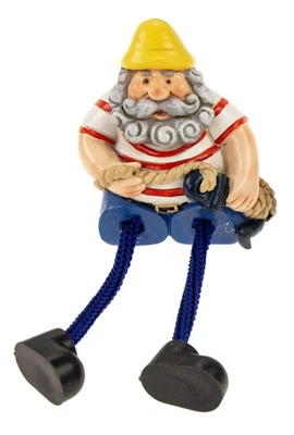 Maritime Deko Figur Kantenhocker Seemann Anker Matrose Sitzhöhe 5cm (CG) - Bild 1 von 4