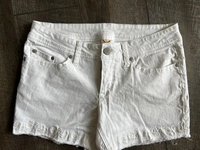 Faded Glory Women’s White Stretch Chino Shorts Size 6 — 第 1/4 张图片