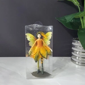 Tassie Design Pixie Fairy DX1407 Hecho a Mano Naranja Con Estatuilla Amarilla - Imagen 1 de 14