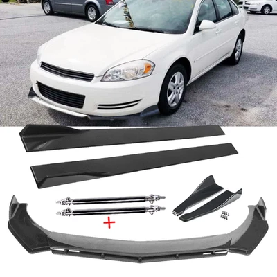 For Chevrolet Impala 2007-2020 Carbon Fiber Front Bumper Lip Splitters Body Kits Foto 1 de 4