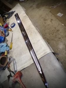 1959 Chevy Impala left fender spear RESTORED Gray shelf top - Picture 1 of 2