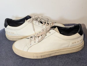Common Projects Aquiles Retro Bajo Mujer Talla EU 40 US 10 Cuero Blanco - Imagen 1 de 13