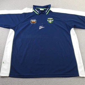 Canberra Riders Rugby Polo Shirt Mens 3XL XXXL ISC Adult Jersey Top Navy White - Picture 1 of 13