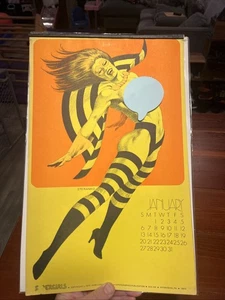 Jim Steranko Rare 1973 Nude Pin Up SUPERGIRLS Full Complete Calendar 10.5x17 - Bild 1 von 18