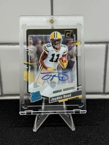 2023 Donruss Clearly Rated Rookie Jayden Reed Auto #68 Packers ๐ข๐ก - Picture 1 of 2