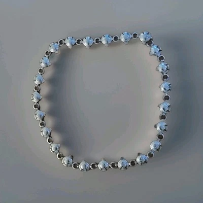 Vintage SW Native Style Thunderbird Link Silver Tone Metal Chain Belt - Image 1 of 2