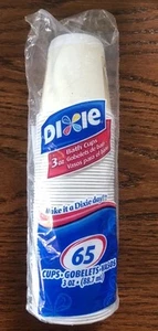 Dixie 3 oz tazze bagno cucciolo cane 65 pezzi sacchetto sigillato 2007 fuori produzione - Foto 1 di 5