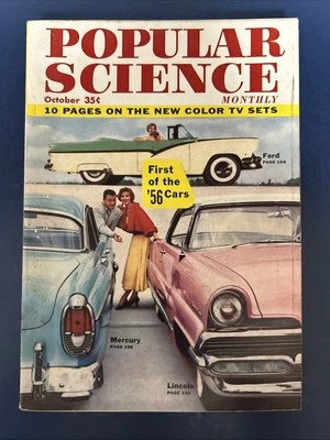 Popular Science Vintage October 1955 Monthly Magazine - Image 1 of 4