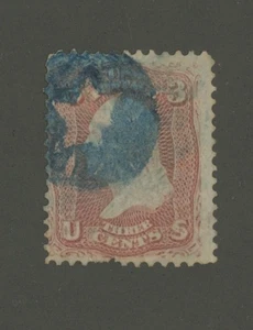 Mr Fancy Cancel Sc 65 Negative Blue Star Fancy Cancel #870B - Picture 1 of 1