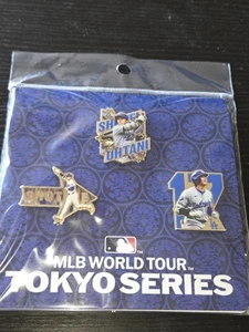 LA Dodgers Three-Piece Pin Set Shohei Ohtani 2025 MLB Japan Tour Tokyo Series - Picture 1 of 6