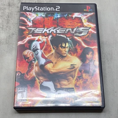 Tekken 5 PS2 PlayStation 2 Juego Etiqueta Negra Completo Con Manual NAMCO Foto 1 de 4