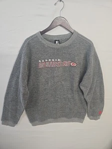 Starter Men's University of Georgia Bulldogs Pull Over Gray Sweater Medium - Picture 1 of 12